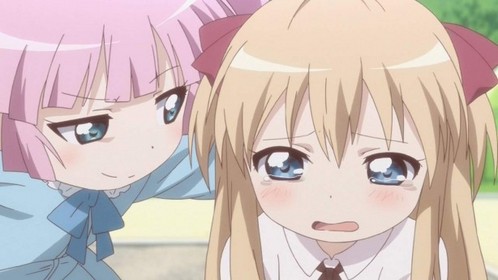  Chinatsu from YuruYuri x_x She was so mean in this episode DX Poor little Kyouko <3