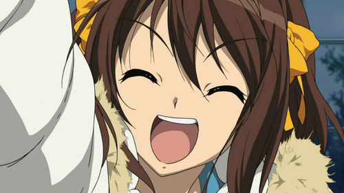 When Haruhi gets excited, then world turns upside down!
o.O