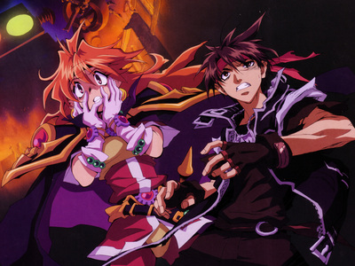  Hmmm...A tough one. Human sorceress: Lina Inverse from Slayers. Human sorcerer: Orphen from Sorcerous Stabber Orphen. Demon sorcerer: Xellos from Slayers. Male witch: The crossdresser from Mahou Tsukai Tai. Witch: Nurse Witch Komugi-Chan. Ah..I know...Kill two birds with one stone. Lina & Orphen met in a few crossovers, one being Heroes Phantasia. & they're not even par the same mangakas.