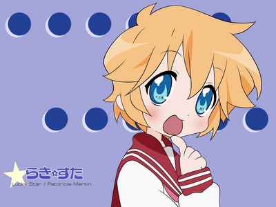  As much as I want to choose a Hetalia character, I won't. xD So here's Patricia Martin from Lucky Star, she's a foreign exchange student from America. ^^