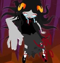  what is up with the タイトル why are あなた typing like aradia stop that i command あなた to stop typing like aradia with your porn-ish stuff thats insulting u make aradia sad