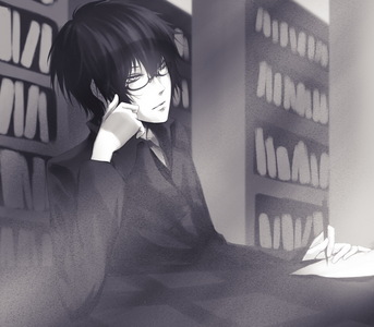 He is [i]almost[/i] smiling. [i]Almost.[/i] Hibari from KHR [b]<3[/b]