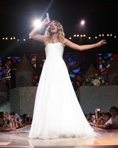 here is my pic of Taylor in a white dress