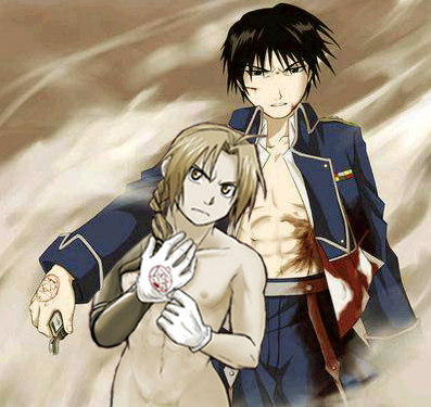  Edward Elric and Roy mustango, mustang would both be my boyfriend!!! ~*O*~