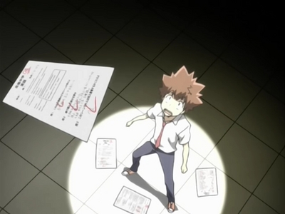  Sawada Tsunayoshi from KHR!At the beginning of the series, Tsuna is a junior-high student known in school as "No Good Tsuna" for his poor grades, wimpy attitude, bad luck, and lack of athleticism, a fact which Tsuna freely admits.