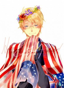  Just so happen my 最喜爱的 character is the name of the country I live in. 'MERICAAA!! 来源 of picture: Pixiv Id 1364607