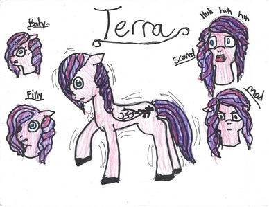 Terra and its fleeing pony
http://www.fanpop.com/spots/my-little-pony-fim-fan-characters/images/31684996/title/oh-no-photo