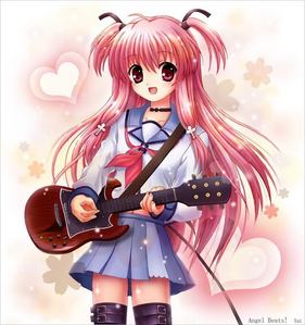 Yui and her guitar! :)