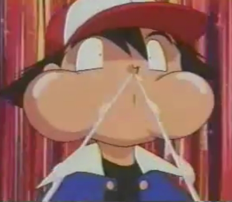  Odd anime screencap all righty then..this reaction oleh Satoshi-kun is rather awkward.