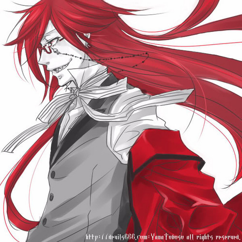  Grell has long hair! (from Black Butler)