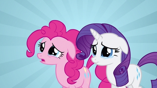 This is from 'Putting your hoof down':
Fluttershy: I can't believe that the two most frivolous ponies in Ponyville are trying to tell new Fluttershy how to live her life when they are throwing their own lives away on pointless pursuits that nopony else gives a flying feather about!
Pinkie Pie: [starts crying] Looks like nasty Fluttershy is here to stay!