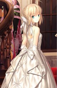 I Want Saber to be My Girlfriend at first and eventually we will get Married and be husband and wife and will be in love with each other Forever.  >.<.