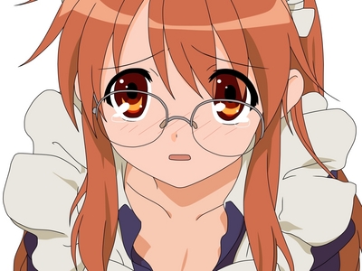  Mikuru with large eyeglasses ^^