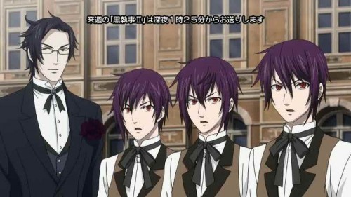  Does triplet counts XD? Timber, Thompson, and Cantebury from Black Butler - Il maggiordomo diabolico II :)
