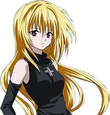  Eve from Black Cat..... has also similar hair and characteristics with Yami/Golden Darkness from to love-ru... :)