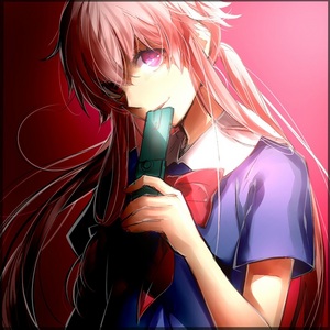  Gasai Yuno from Mirai Nikki..well she is a yandere but i guess it counts :D