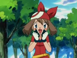  Definitely May--her team has most of my fave Pokemon! Skitty, Torchic, even Beautifly! (...most ESPECIALLY Skitty!)^^ If I were her, I'd do a better job kicking Dawn's bunda during the Wallace Cup (not that I hate Dawn; I just feel May should've won) and I'd follow Ash to the Unova region (I'm not in it for the Contests--there are no Contests in Unova, after all) but I'd show up to make my guest appearance as well as Dawn did! ...I'd probably just drag Ash to a resto of my choice, anyway; I amor food--another reason to amor and be May!