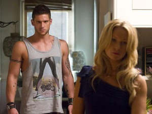  Daniel Ewing as Heath who is annoyed after making a mover on Bianca.