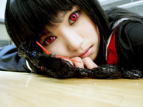 Menma Ai from Hell girl
i know that she's not American or sexy so if you want i could change it for you ^_^
(i have a pic for Dead master from Black rock shooter)