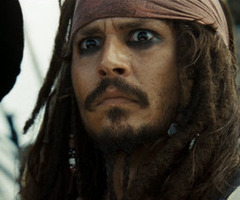  Johnny Depp in the Pirates of the Caribbean!