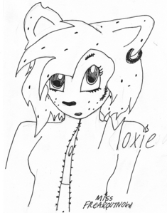 My character (Moxie the Hyena) is determined, ludicrous, tomboyish, insane and has no dignity whatsoever. All round she represents me. P.S: I abhor colouring. So if 당신 do decide to do her, feel free to mess around with the colours 또는 check out my 프로필 이미지 (of which I have various versions of her) to see the original colours.