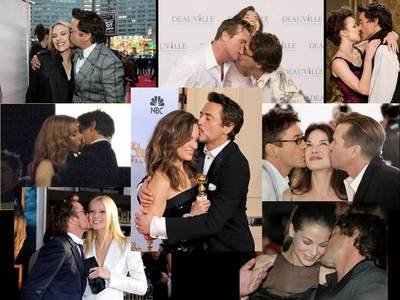  haha Robert is a Kiss-Monster!! It seems like he really wants to kiss everyone on the cheek!!^^ But the cutest kiss is for his wife! *-*