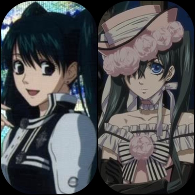  Lenalee Lee from D.Gray - Man and Ciel Phantomhive from Black Butler (Тёмный дворецкий) (dressed as a girl) :D