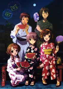  Well, as you've watched Lucky estrella and OHSHC, I suggest tu to watch The Melancholy of Haruhi Suzumiya.