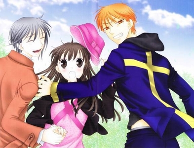  Hmm, I think Fruits Basket would count! Fruits Basket is about young orphan Tohru Honda who lives in a tent after her mother recently died in a car crash. One morning, she stumbles across the Sohma household, and meets Shigure Sohma and that mysterious boy, Yuki, who goes to her school. The Sohmas offer a place for Tohru to stay, and then along comes Kyo Sohma, a seemingly brash, hot-tempered boy, who constantly gets into fights with Yuki. And then kwa accident, Tohru discovers that the Sohmas are cursed-- whenever they're hugged kwa someone of the opposite gender, they turn into a zodiac animal! Tohru promises to keep this a secret, and since, has lived with the Sohmas, forming strong bonds with each of them. ...Sorry if that was too long a summary. xD