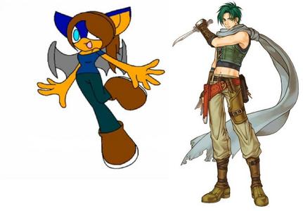  Miku Serrain as Sothe from feu Emblem? She's a bat. Her poney tail is to the side like Akita Neru's. And can toi draw her with the dagger also?