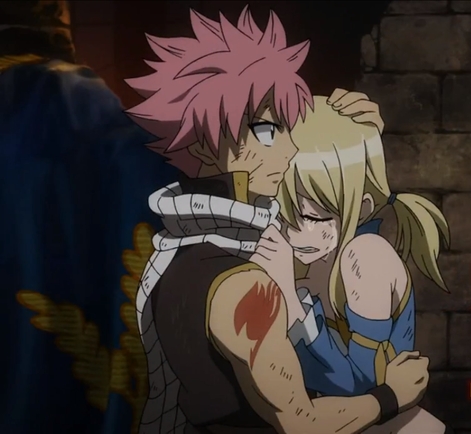  When they hugged in the Fairy Tail Movie