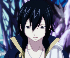  It's of Zeref the dark wizard from Fairy Tail. It's a small picture though. D: