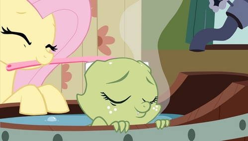  Mine's not a pony. Jade is a baby dragon, who gets 迷失 in the Everfree Forest and finds Fluttershy's cottage. As a wild dragon, she's brash and a bit stronger than Spike. At first Jade is unsure about the ponies, but they earn her trust and friendship. She is ultimately adopted 由 Fluttershy. Jade is dismissive of sappiness and shows outward disdain towards anything that could make her look too weak 或者 pony-like. She wants to present herself as a tough dragoness. However, she has her moments when one can clearly see it's only a facade.