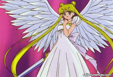  Sailor moon with エンジェル wings!!!! :D
