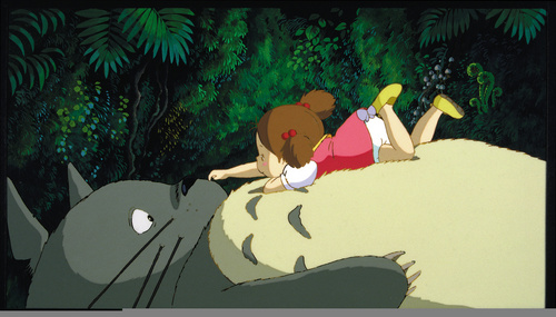  if you consider tonari no totoro anime then probably that... i dont really remember exactly though ive been watching anime since i was pretty little so...