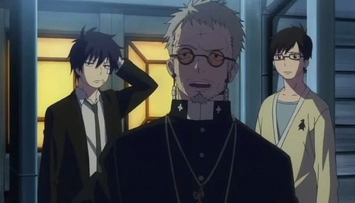  Father Fujimoto is not only a good adoptive father to Yukio and Rin...he's also a "father" priest! Double fatherhood! = O