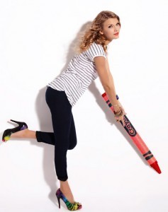  Taylor in high heels, and its also a photoshoot.:}