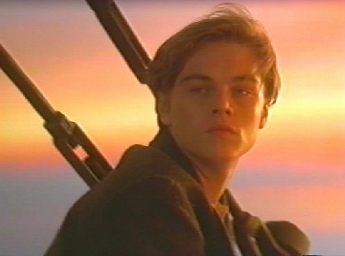 My fave pic of Leo,it's from Titanic.I not only love the picture,but the sunset as well.It is a perfect picture.Back then he wasn't just "the king of the world",but the king of my heart.