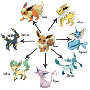  Eevee oleh far,cuz she/he can evolve into whatever i want her/him to evolve onto!