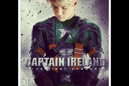  yes. i recommend niall as captain ireland, liam as iron man, harry as thor, louis as hawkeye, and zayn as hulk. simon can be nick fury. X3 that would be so epic!!!!!!!