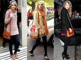 Here is a combination of  pics. all different, that have taylor with a purse :) Hope u like it!
