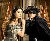  Antonio Banderas and Catherine Zeta-Jones in Zorro. Sorry it's the only one I found. It's quiet little...