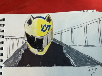  Celty is a Dullahan ( an Irish mythological creature) from Ireland who has gone to Japon in chercher of her head. salut folks...I drew this by-the-way :)! Ooops, I almost forgot this, she's from Durarara!