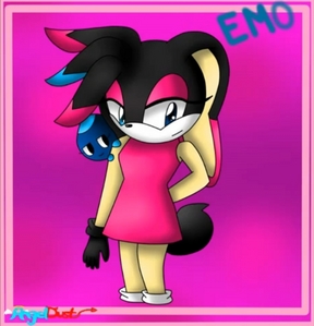  Emo-Bunny the Emo-Bunny with emo the Hedgehog? But one thing... How old is Emo? (pic not made por me. Made from request of a youtube person... :D)