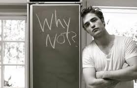 here is mine of Robert Pattinson leaning against a chalkboard.