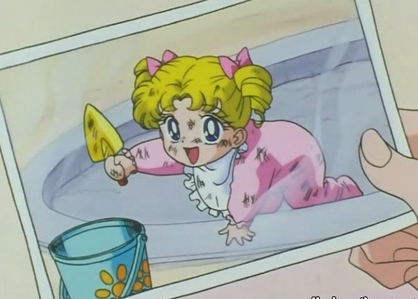 Usa-chan from Sailor Moon when she  was young! Adorable isn't she?