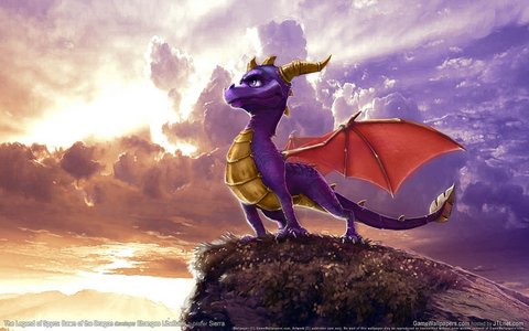  Spyro the dragon on PS1~ ^^