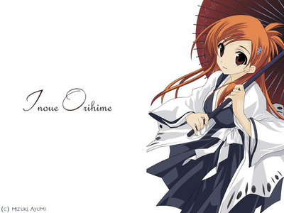 Here you go Orihime Inoue

And now I would like a picture of Kida Masaomi (for once it's not Sasuke or Deidara)