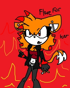  Flare Female 橙子, 橙色 Cat Red Tips on Spikes I have an image. :3 Please don't make her a recolor Blaze. I don't care if 你 base her off of Blaze, just don't recolor. Thanks!