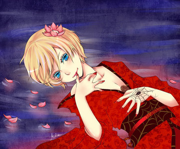 I didn't have a picture of a girl, but I only had thus pic of Alois....B|